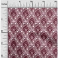 thumbnail image 2 of oneOone Cotton Flex Maroon Fabric Asian Floral Tiles Craft Projects Decor Fabric Printed By The Yard 40 Inch Wide, 2 of 4
