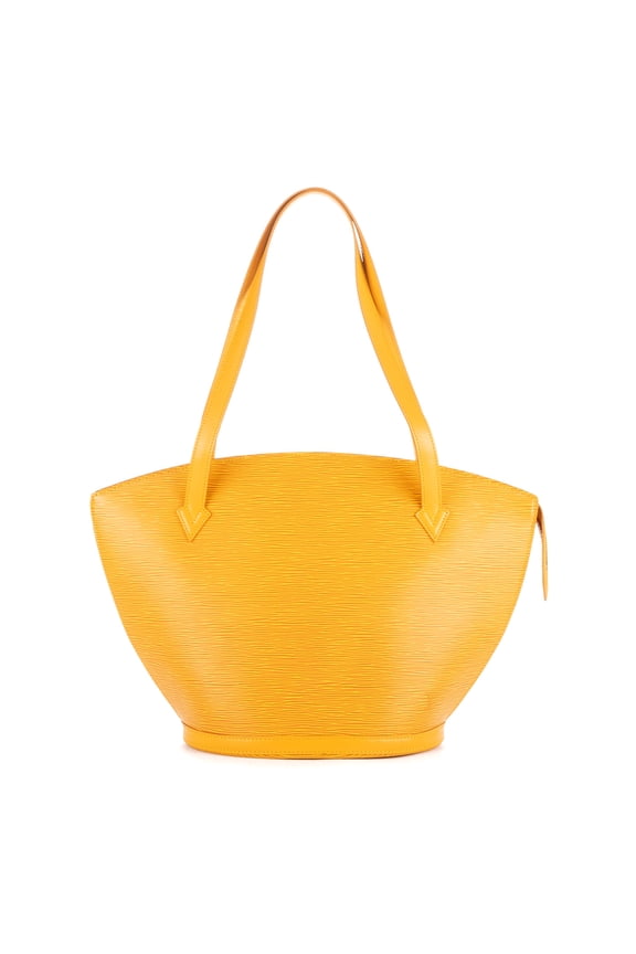 Pre-Owned Louis Vuitton Yellow St-Jacques Shopping Shoulder Bag Epi leather