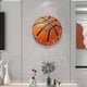 thumbnail image 2 of Basketball Wall Clock, Silent Non Ticking Battery Operated, Wall Clock?for Living Room Decor, 10' X 10' Football Wall Clock, 2 of 4