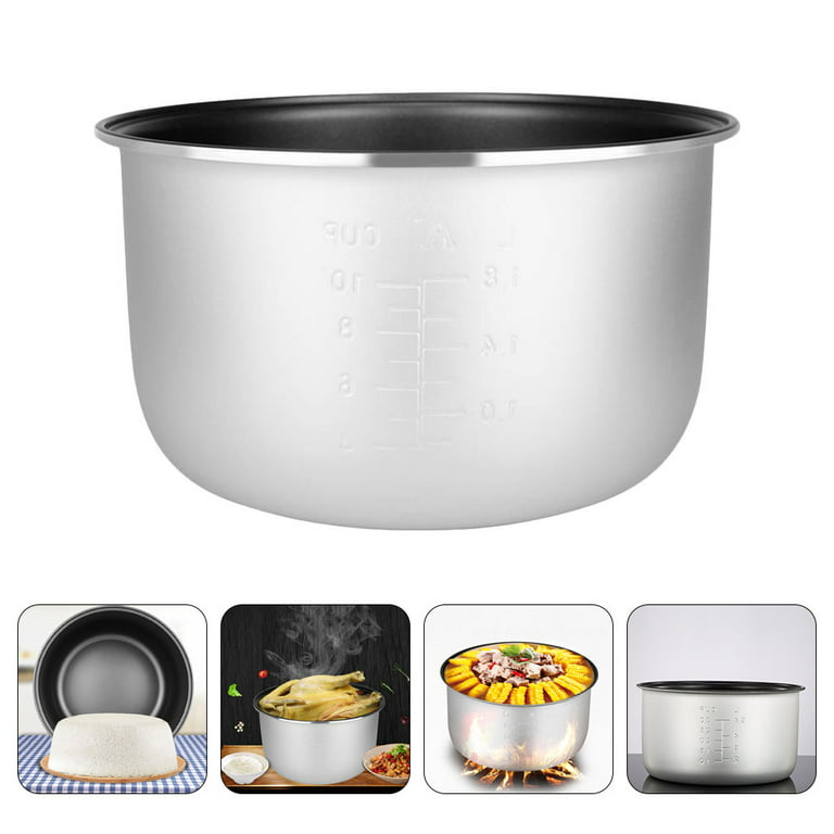 Rice Cooker Insert Pot Non Stick Inner Cooking Pot Replacement Rice Cooking  Container for Universal Electric Rice Maker Inner Pot 