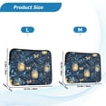 thumbnail image 4 of FORMRS 15-15.6 inch Laptop Sleeve Case Soft Carrying Quilted Computer Bag Cover, Blue Fireflies Pattern, 4 of 7