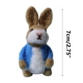 thumbnail image 3 of Penkiiy Handmade Easter Needle Wool Felt Bunny Easter Ornament Rabbit Gift Party Home Decor, 3 of 6