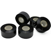 INTSUPERMAI 5 Rolls Hot Stamp Printer Black Ribbon for Hot Stamp Coding Printer