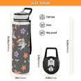thumbnail image 3 of Shark Palm Tree Pattern Sport Water Bottle Tritan with Straw 1000ml Portable for Outdoor Daily Use, 3 of 7