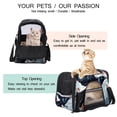thumbnail image 3 of Crow Premium Fabric Pet Bag – 900D Oxford Cloth, Sherpa Base, Nylon Webbing – Spacious & Stylish – 17x10x11.8 in – Ideal for Small Pets – Travel in Comfort & Style!, 3 of 7