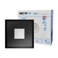 thumbnail image 1 of Nicor Lighting DLF201205KSQBK 5000K SureFit Carré Noir Ultra Mince LED Encastré, 1 of 1