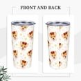 thumbnail image 3 of KLL Funny Corgi Stainless Steel Vacuum Insulated Coffee Cup 20 oz Lids and Straws,Insulated Travel Mug Water Cup with Leak-Proof Straw Lid & Flip Lid, 3 of 8