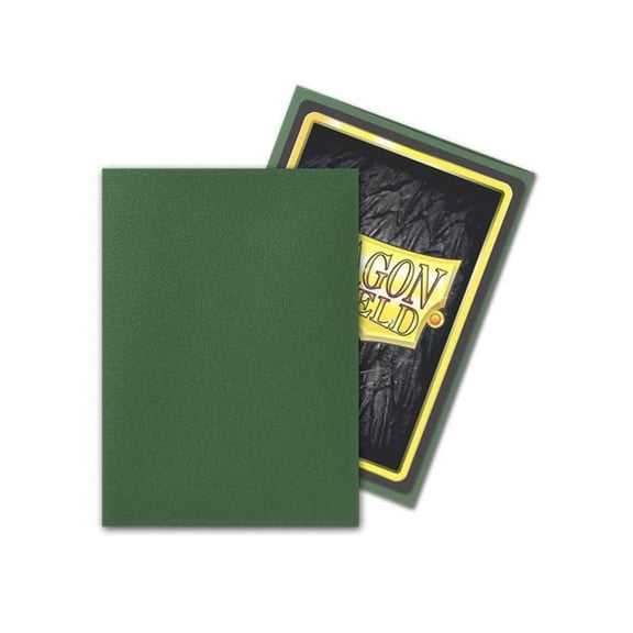 Dragon Shield, Standard size TCG card sleeves, 100ct. Matte Sleeves - Forest Green