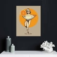 thumbnail image 4 of Nawypu Cocktail Canvas Wall Art Orange Cocktail Poster Lemon Artwork Wine Glasses Picture For Kitchen Orange Abstract Pictures Wine Glass Line Painting Girl Funny Cocktail Canvas Print, 4 of 4