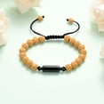 thumbnail image 4 of Men Women Volcanic stone beaded ashes bracelet Cremation Pendant Small Urns For Ashes Keepsake Urn bracelets, 4 of 6