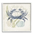 thumbnail image 5 of Stupell Industries Layered Sea Life Crab Marine Botanical Patterns Graphic Art White Framed Art Print Wall Art, Design by Victoria Barnes, 5 of 5