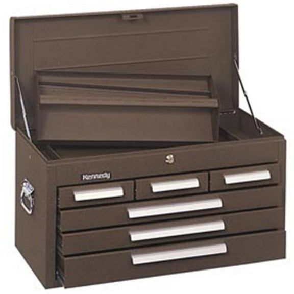 26 in. 6-Drawer Mechanics Chest - Brown