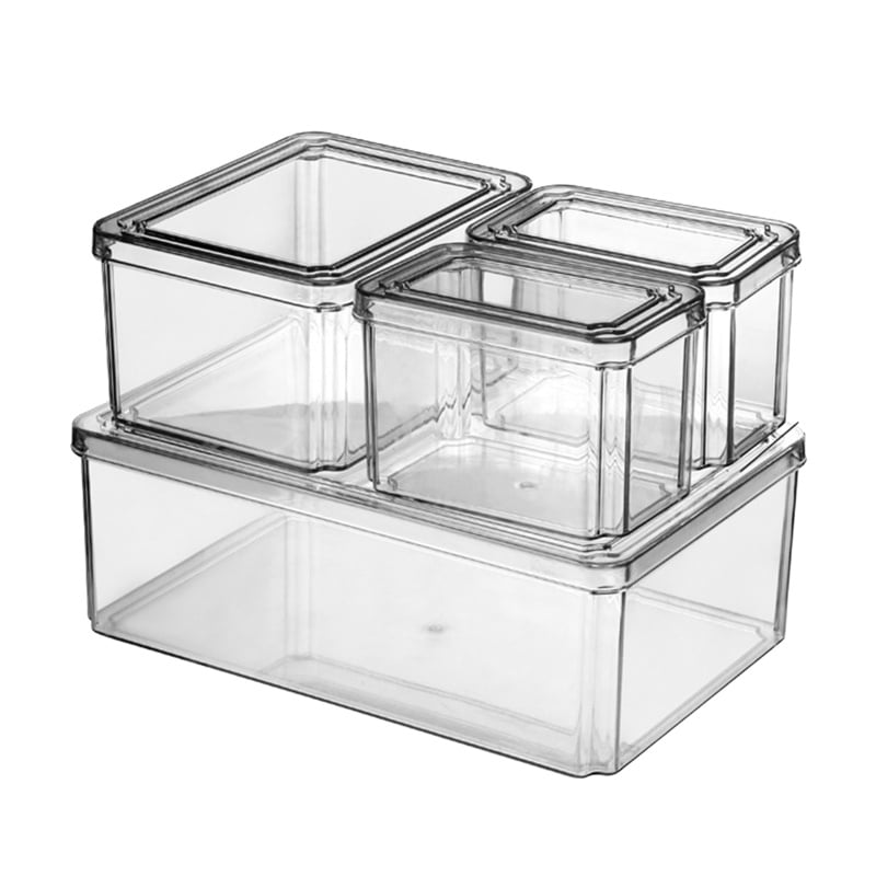 Clear Food Storage Container Fresh Keeping Fruit Container Refrigerator