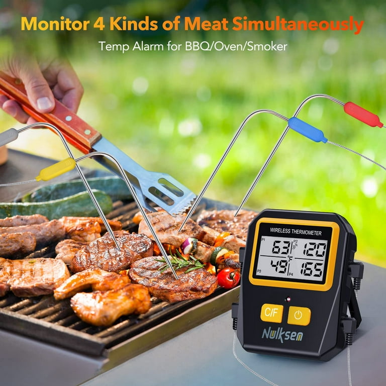 Meat Thermometer 4 Probes, Barbecue Thermometer