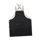thumbnail image 2 of Delantal de cocina Delantal de trabajo Cómodo Ligero Multiusos con Bolsillo Grande Negro, 2 of 9