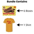 thumbnail image 2 of Little Debbie Nutty Buddy® Bundle, 6 Boxes of Nutty Buddy® Wafer Bars and 1 Short Sleeve T-Shirt, Adult Sizes S-3XL, 2 of 5
