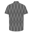 thumbnail image 4 of Jgppe Men's Button down Shirt Casual Plaid Collared Short Sleeve Shirts Plus Size Summer Tops Work, 4 of 5