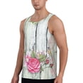 thumbnail image 2 of Haiem Vintage Wood with Floral Men Workout Tank Top Gym Bodybuilding Sleeveless Muscle T Shirts Athletic Tank Breathable Workout Shirt-Small, 2 of 9