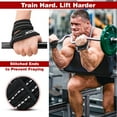 thumbnail image 6 of RDX Weight Lifting Straps Figure 8, Anti Slip Strap with cuffs wrist Support for Gym Workout Deadlift Powerlifting Bodybuilding Weightlifting, Fitness Strength Training, Hand Bar Grip for Men, 6 of 8