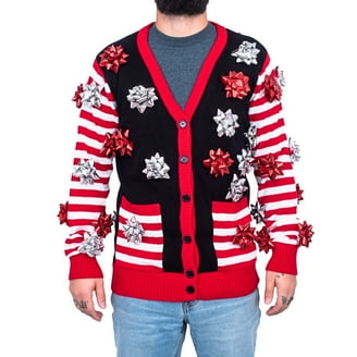 Costume Agent Santa Claus Casual Christmas Sweater, Men's 3X-Large