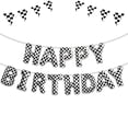 thumbnail image 1 of Decoraciones para fiesta Abxqa Banner de cumpleaños de autos de carrera 16", 1 of 7