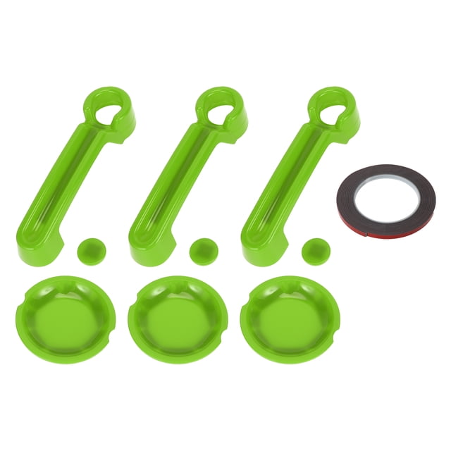 Conjunto de cubiertas para manijas de puerta exterior Unique Bargains, trim decorativo para Jeep Wrangler JK 2DR 2007-2017, ABS, Verde, 1 juego
