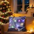 thumbnail image 6 of Christmas Light Up Pillow, Holiday Gift Idea with Dual Mode LED Lights, 45x45cm Soft Polyester Pillow for Sofa Bed Decor, 6 of 6