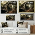 thumbnail image 4 of Designart "Rustic Archway Grey Bridge Elegance II" Architecture Floater Framed Wall Art Print, 4 of 7