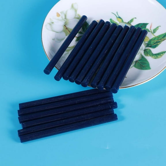 Masteelf 20 Pcs Colored Hot Melt Glue Stick Colorful Sticks Navy