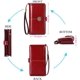 thumbnail image 5 of Cartera grande de piel para mujer, cartera grande para mujer, muchos compartimentos con 24 ranuras para tarjetas, cartera larga para mujer, protección RFID, 5 of 6