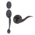 thumbnail image 1 of Design House 700567 Coventry 2-Way Latch Entry Door Handle Set with Lever, Handle and Keyway, Adjustable Backset, 1 of 1