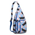 thumbnail image 1 of Designer Sling Backpack - High Fashion Artistic Pattern Shoulder Bag, Lightweight for Travel & Shopping, 1 of 4