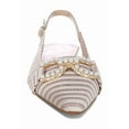 thumbnail image 4 of London Rag Crina Pearl-Detailed Horsebit Woven Womens Flats, 4 of 9