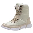 thumbnail image 2 of Botas de nieve cálidas y gruesas de caña alta, zapatos de algodón, botas ligeras de talla grande para mujer Wmkox8yii ghj2275, 2 of 9