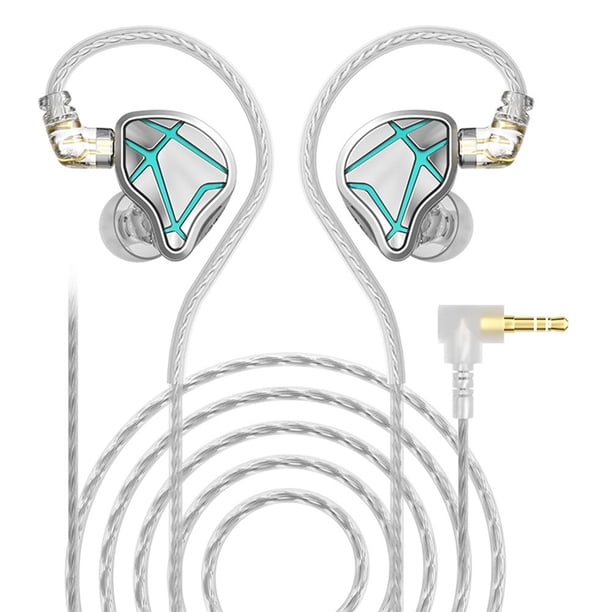 Audífonos con cable Audífonos intrauditivos ergonómicos para música de juegos deportivos (sin micrófono)