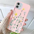 thumbnail image 3 of Funda de teléfono con diseño de margaritas sencillas para iPhone 14, 13, 12, 11 Pro Max, 12 Mini, 7, 8 Plus, XS Max, X XR, carcasa trasera de TPU suave en color rosa y blanco, 3 of 5