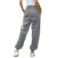 thumbnail image 7 of Women's Casual Pants Women'S Bottom Sweatpants Joggers Pants Workout High Waisted Yoga Pants With Pockets,Gray Women's Casual Pants S, 7 of 7