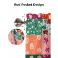 thumbnail image 5 of Vintage Flowers Valances for Windows Blooming Flowers Irregular Arrangement Kitchen Valance Curtain Rod Pocket Small Curtains for Cafe Bathroom Laundry Basement 42" x 12", 5 of 8