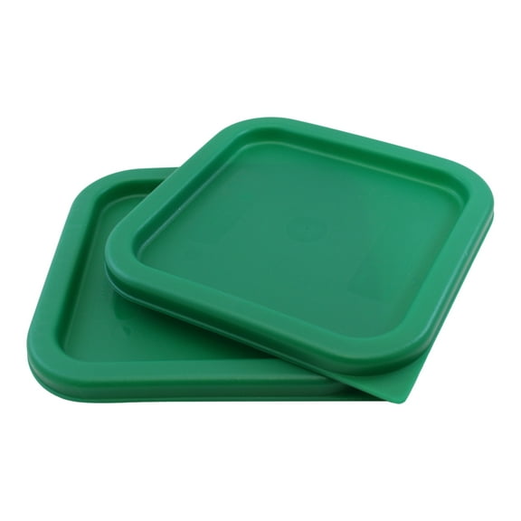 Cambro Food Storage Containers Replacement Lids, 2 and 4 Quart Square Container Lids 2 Pack, Pan Scraper