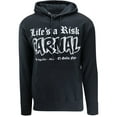 thumbnail image 4 of ShirtBANC Lifes a Risk Carnal Paco Aguilar El Gallo Negro 13 Kos Mens Hoodie, 4 of 7