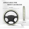 thumbnail image 3 of Uemuo Green Rabbit Printed Car Elastic Steering Wheel Cover - Universal Car Accessory for Diverse Cars Anti-Slip, and Comfortable- 15", 3 of 8