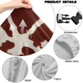 thumbnail image 7 of SCRAWLGOD Cow Print Beige Brown Print 4PCS Gaming Chair Cover, Dustproof Computer Chair Slipcover with Armrest Cover Washable Thick Gaming Chair Protection, 7 of 7