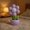 Purple, variant on Zeiwohndc Charm Flower Lamp Comfortable Reading Lamp Ornate Flower Figure Table Light
