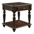 thumbnail image 2 of Lazzara Home Koy 24 in. Espresso Rectangular Wood End Table with Drawer, 2 of 6