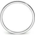thumbnail image 2 of 14K White Gold 1.2mm Half Round Satin Stackable Band (Size 6) Made In United States stk24-120w-6, 2 of 5