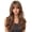 Brown, variant on 22-Inch Mixed Color Wavy Bangs Hair Wigs - Elegant Synthetic Hair for Daily Life and Parties