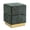 Green, variant on Leovanni Storage Ottoman, Chenille Upholstered Cube Footstool Storage Bench with Stainless Steel Base, Vanity Stool Chair, Foot Rest Under Desk for Bedroom, Living Room, Dorm, Entryway