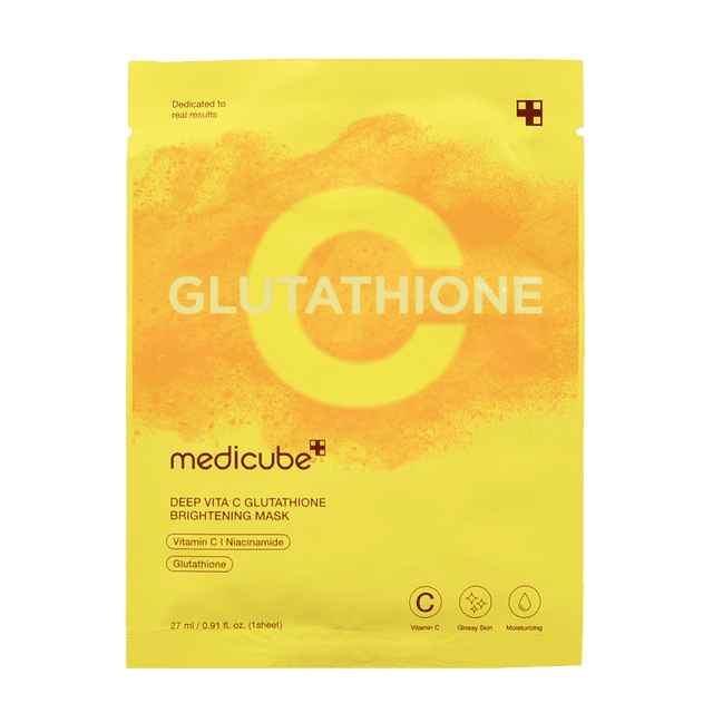 Mascarilla en láminas Medicube Deep Vita C, iluminadora con glutatión