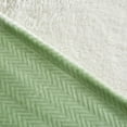 thumbnail image 6 of Parent's Choice Plush Reversible Green Unisex Polyester Baby Blanket, 6 of 11