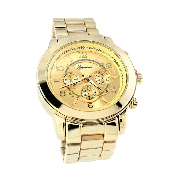 Men’s Gold-Tone Business & Clubbing Watch45mm 14mm thick.